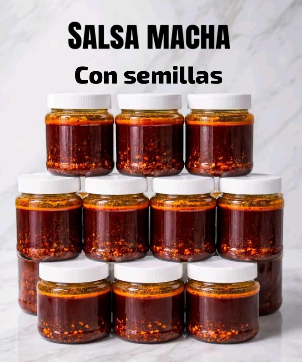 SALSA MACHA CON SEMILLAS, FRASCO 60 ML